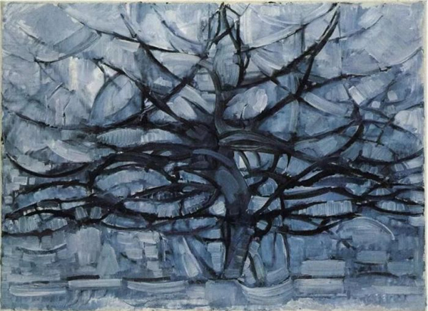 蒙德里安《灰色的树》,1912