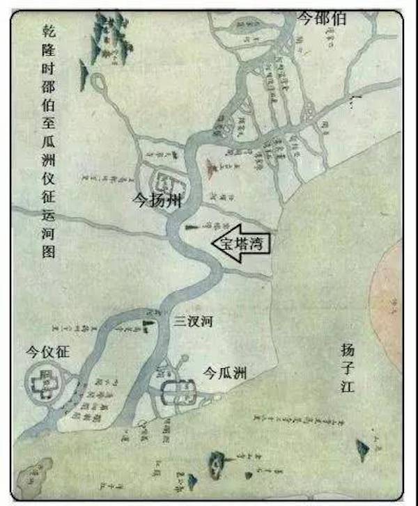 扬州自古以来,地势北高南低,上游淮河经扬州古运河流入长江时,水势直